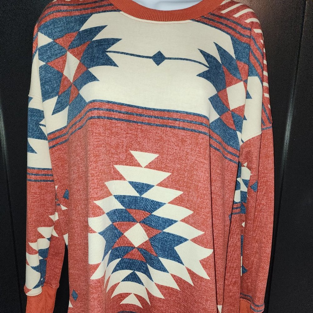 Lularoe Hannah Aztec Top Sz S